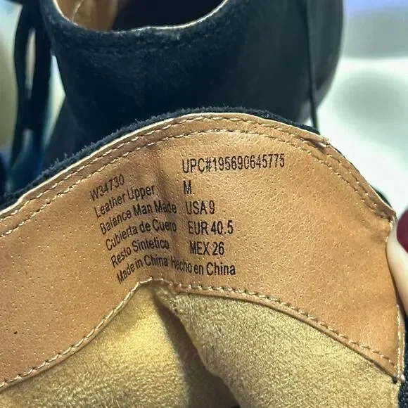 White Mountain Altos Suede Ankle Boots Size 9 M Black Side Zip Block Heel NWT - Picture 9 of 9